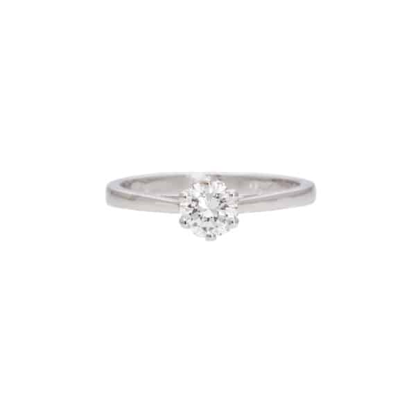 Six-Claw Solitaire Ring