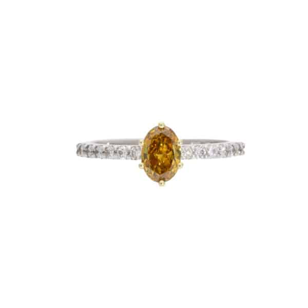 Cognac Diamond Ring
