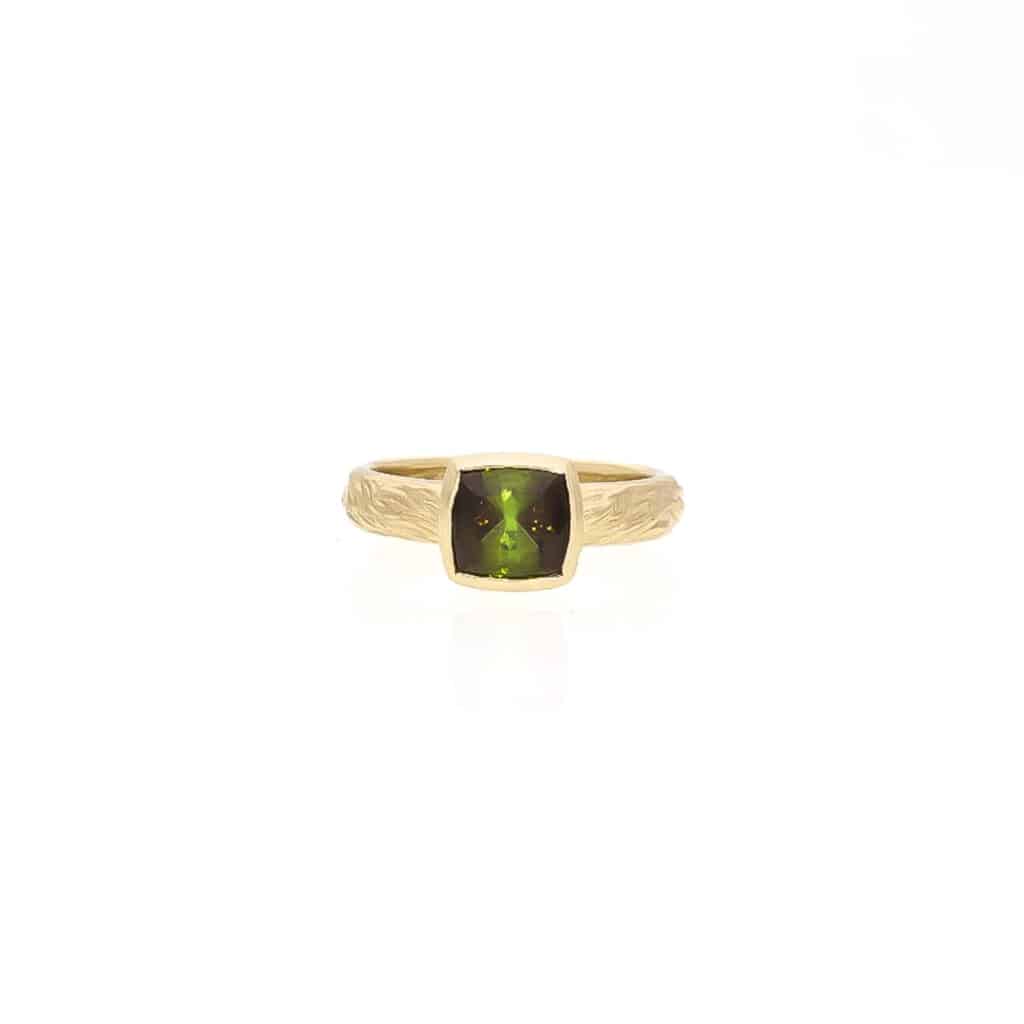 Seltener zweifarbiger Turmalin-Ring