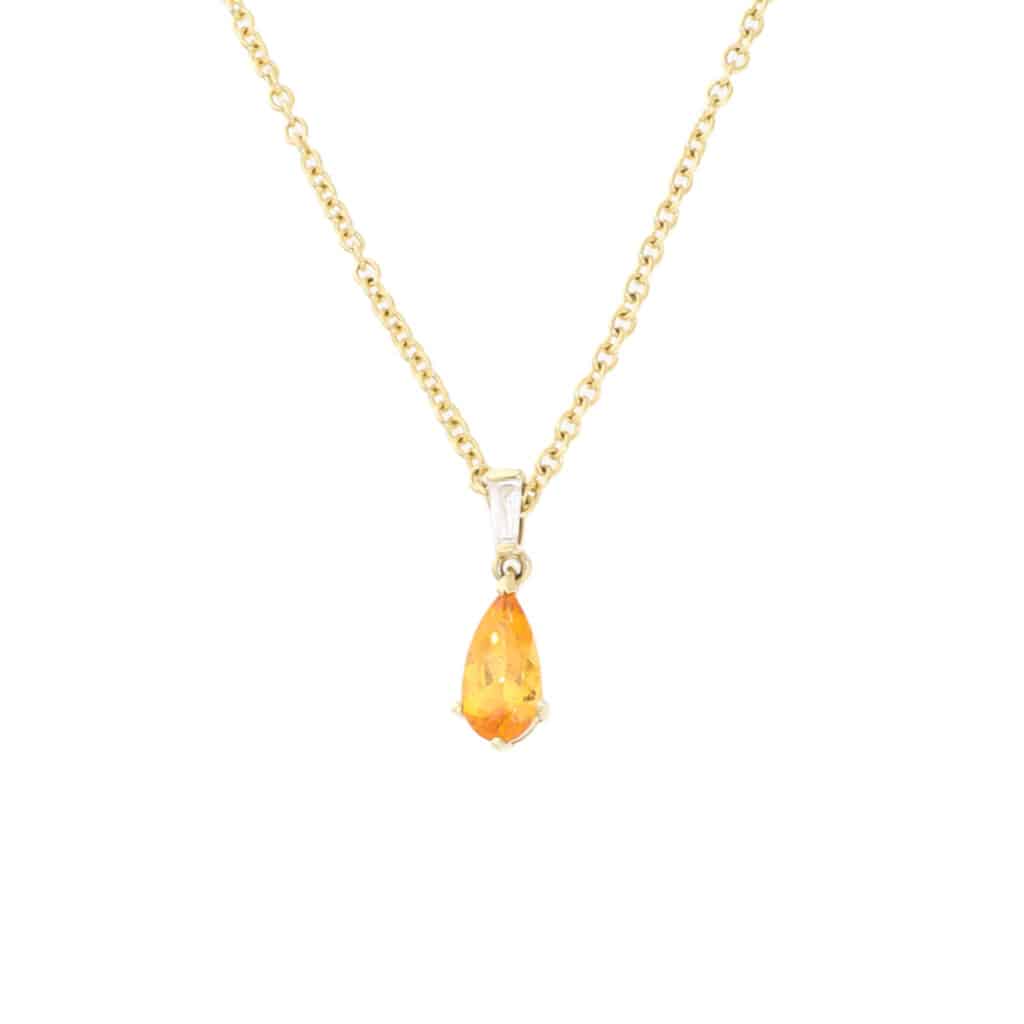 Orange Spessartine Pendant