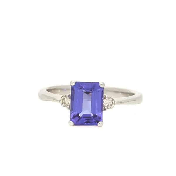 Octagon Tanzanite Ring