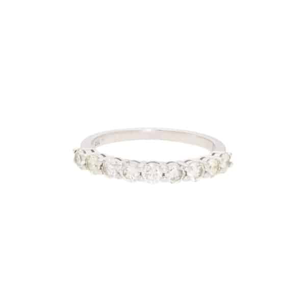 White Gold Half Eternity Ring