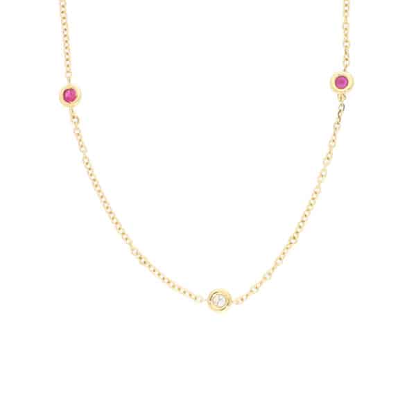 Ruby and Diamond Necklace