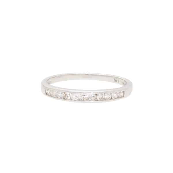 Channel-Set Half Eternity Ring