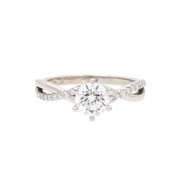 Verlobung – Diamant-Twist-Solitärring