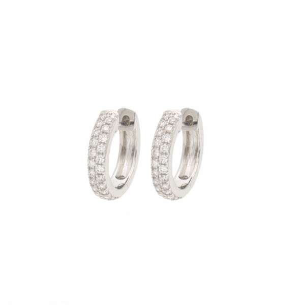 Double Row Diamond Earrings