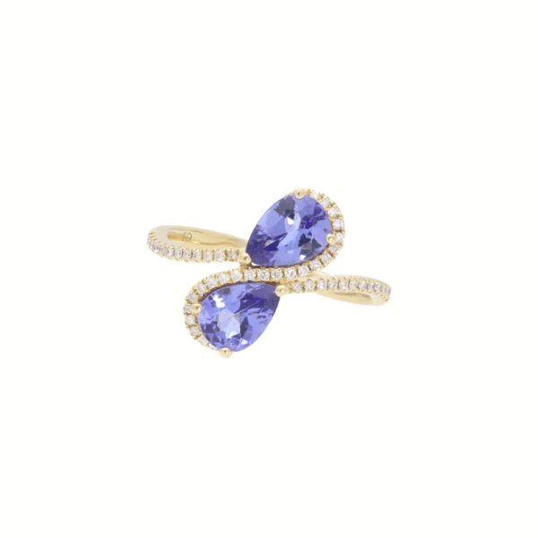 Twin Tanzanite Ring