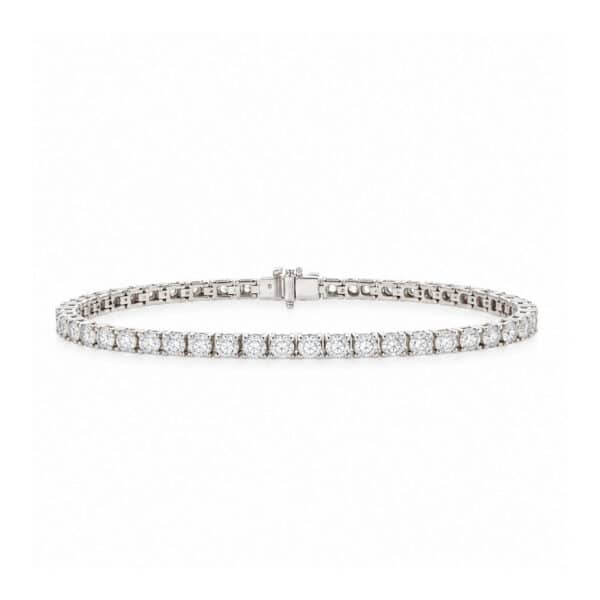 18KT White Gold Tennis Bracelet 03