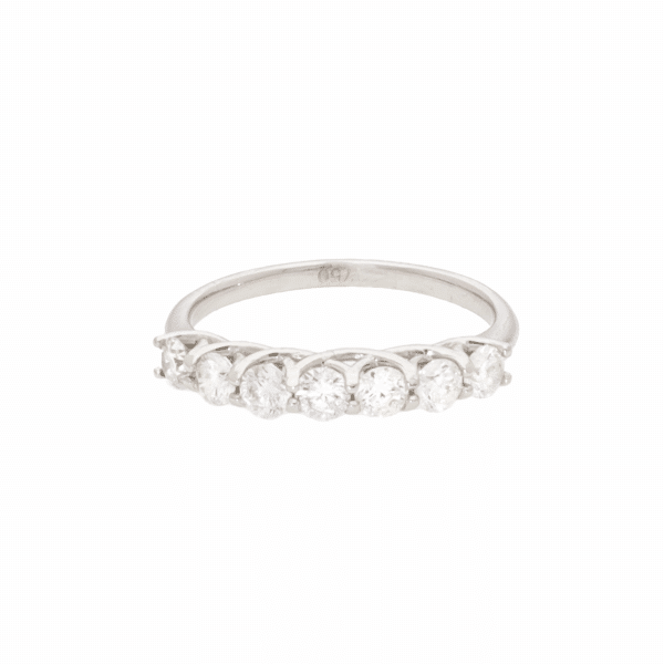 White Half Eternity Ring