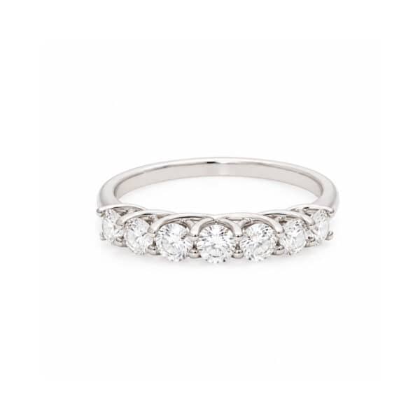 White Half Eternity Ring