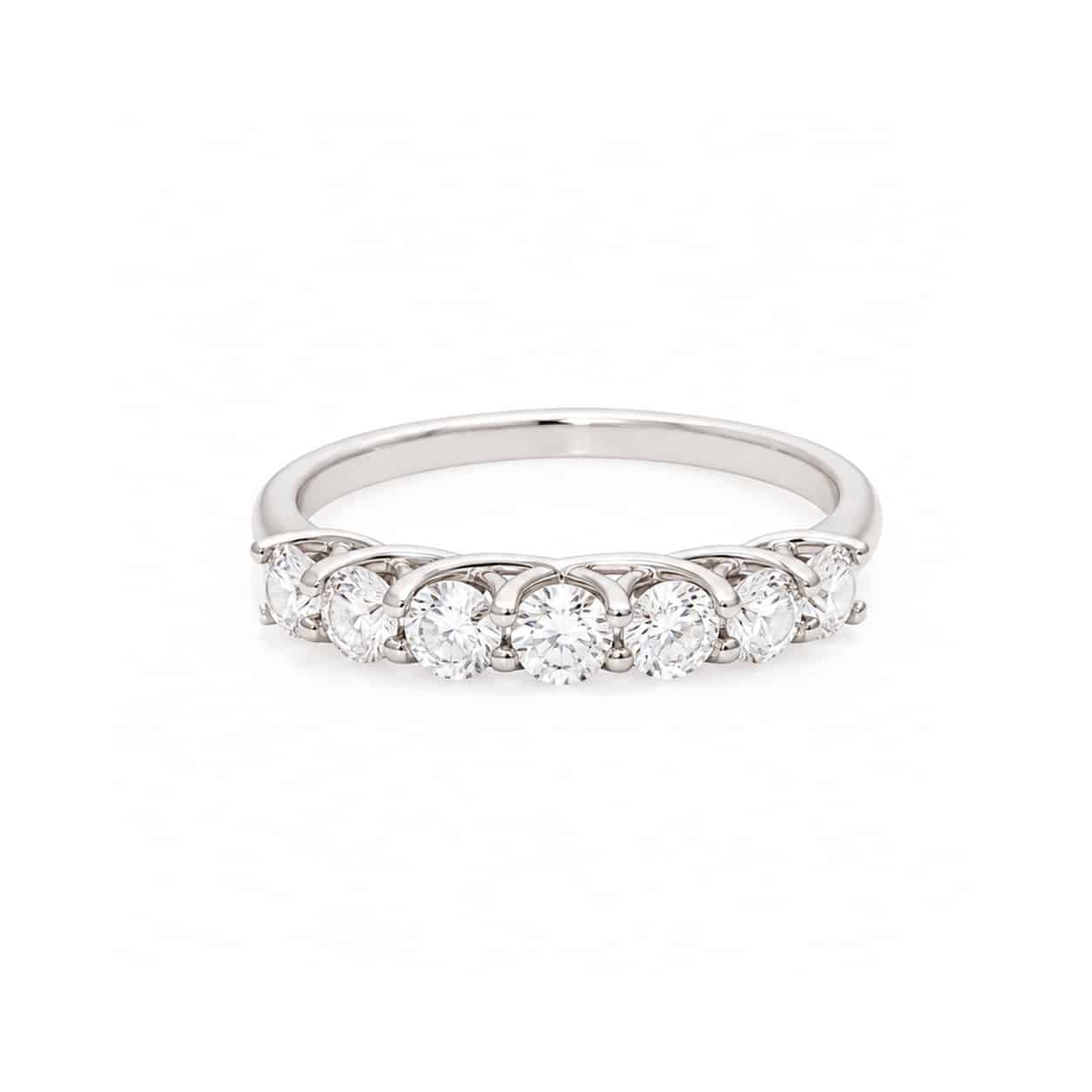 White Half Eternity Ring