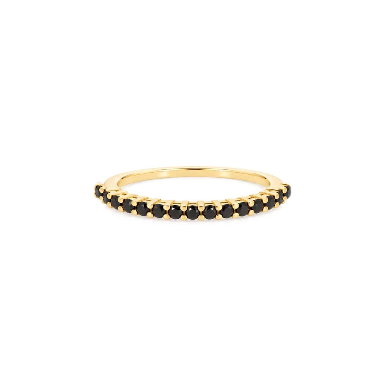 Schwarzer Diamant Halb-Ewigkeitsring