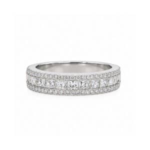 Diamantring im Prinzessschliff