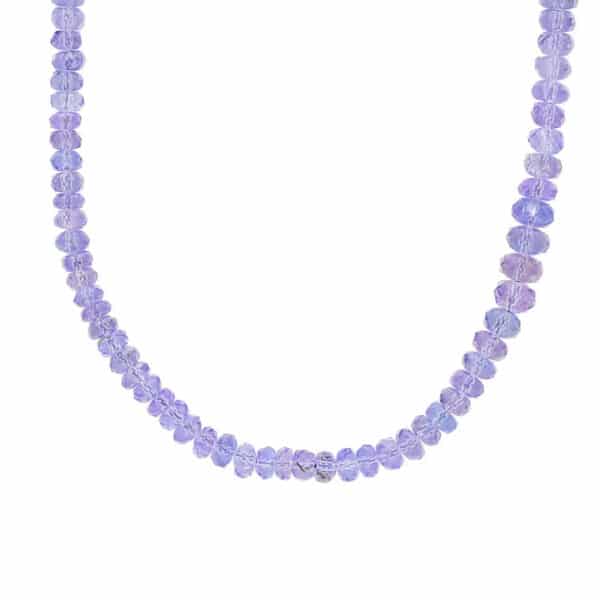 Tanzanite Beaded Necklace