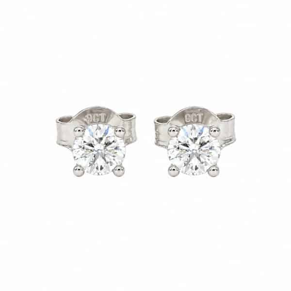 White Gold Studs 0.182ct