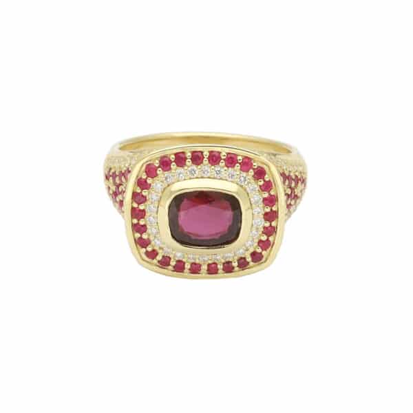 Showstopper Red Sapphire Ring