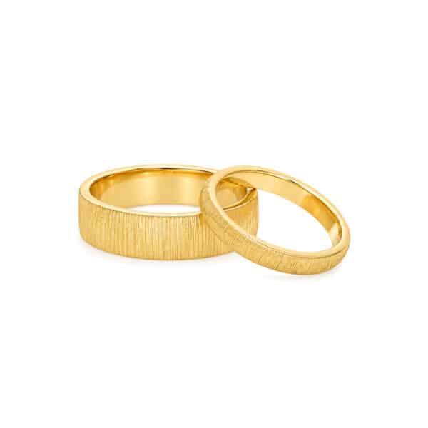 His/Her Linen-Textured Bands