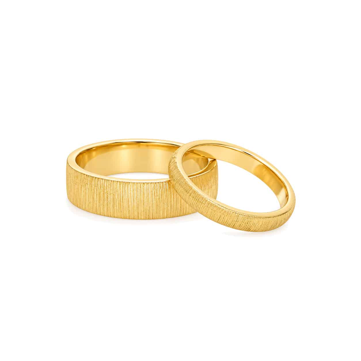 His/Her Linen-Textured Bands