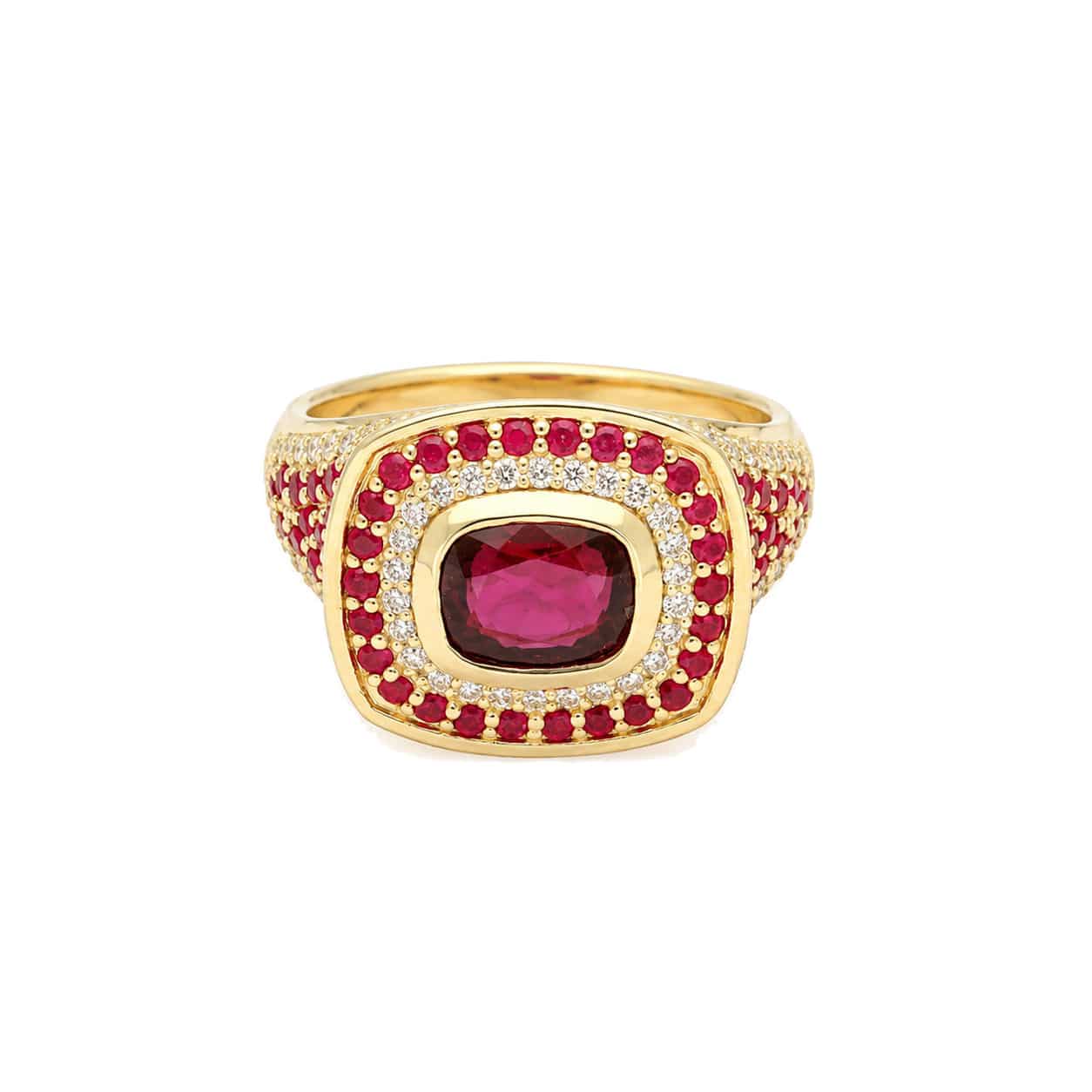 Showstopper Red Sapphire Ring