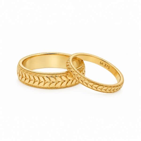 His/Her Vintage Leaf Bands