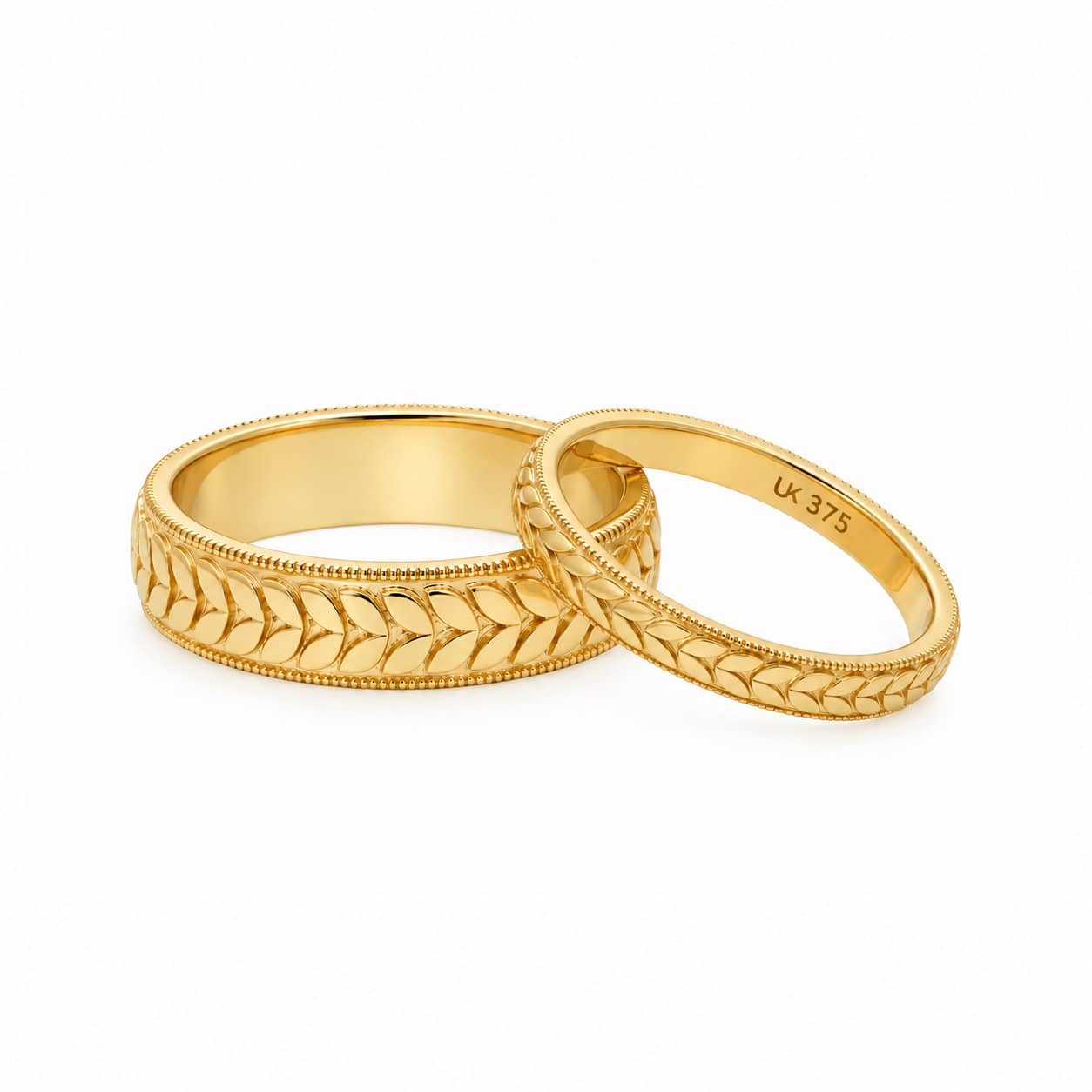 His/Her Vintage Leaf Bands