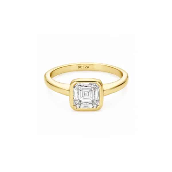 Lab-Grown Diamond Bezel-Set Ring