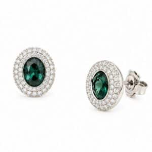 Tourmaline and Diamond Earrings (Copy)