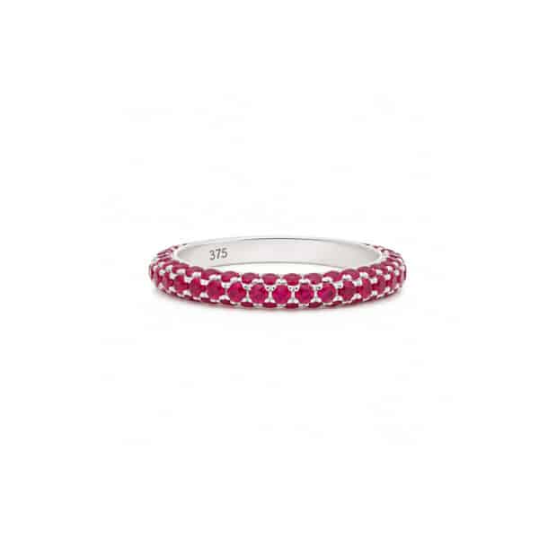 Ruby Pavé Eternity Ring