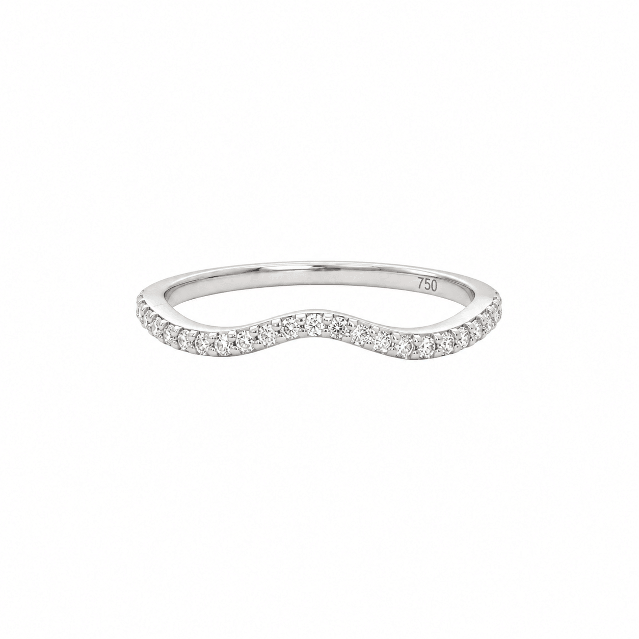 Diamond Wishbone Ring