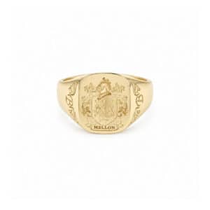 Yellow Gold Family Crest Ring